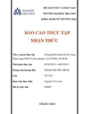 Báo cáo thực tập nhận thức: Phòng Kinh doanh thẻ tín dụng - Ngân hàng TMCP Techcombank, số 6 NTMK, TP.HCM