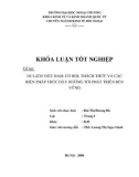 Khóa luận tốt nghiệp: Du lịch Việt Nam: Cơ hội, thách thức và các biện pháp thúc đẩy tới phát triển bền vững