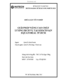 Khóa luận tốt nghiệp: Giải pháp nâng cao chất lượng dịch vụ tại khách sạn Equatorial TP.HCM