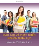 Tiểu luận: Đào tạo và phát triển nguồn nhân lực