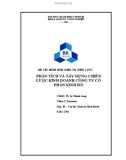 Bài tập nhóm Quản trị chiến lược: Phân tích và xây dựng chiến lược kinh doanh công ty cổ phần Kinh Đô