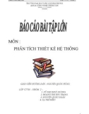 Báo cáo bài tập lớn môn Phân tích thiết kế hệ thống quản lý cửa hàng hoa