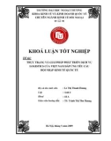 Khóa luận tốt nghiệp: Thực trạng và giải pháp phát triển dịch vụ Logistics của Việt Nam đáp ứng yêu cầu hội nhập kinh tế quốc tế