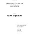 Bài tiểu luận: Quản trị nhóm