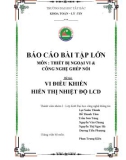 Báo cáo bài tập lớn đề tài : Vi điều khiển hiển thị nhiệt độ LCD