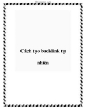 Cách tạo backlink tự nhiên