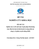 Khóa luận tốt nghiệp ngành Marketing: Nghiên cứu và đề xuất một số giải pháp Marketing trực tiếp cho dự án huấn luyện kỹ năng mềm tại công ty cổ phần truyền thông DMP