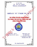 Khóa luận tốt nghiệp: Đo lường văn hóa doanh nghiệp tại trung tâm Viettel thành phố Huế bằng phần mềm CHMA