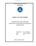 Khóa luận tốt nghiệp: Tình hình phát triển kinh tế hộ trên địa bàn xã Đăk - Sôr, huyện Krông Nô, tỉnh Đắk Nông