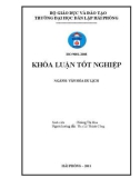 Khóa luận tốt nghiệp Văn hóa du lịch: Một số giải pháp nhằm nâng cao hiệu quả chính sách xúc tiến hỗn hợp trong hoạt động kinh doanh lữ hành tại công ty TNHH TM và DV Du lịch Long Huy