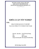 Khóa luận tốt nghiệp: Chính sách quản lý ngoại hối của ngân hàng nhà nước Việt Nam trong thời kỳ hậu khủng hoảng tài chính