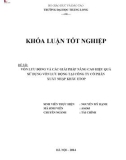 Khóa luận tốt nghiệp: Vốn lưu động và các giải pháp nâng cao hiệu quả sử dụng vốn lưu động tại Công ty Cổ phần xuất nhập khẩu ETOP