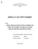 Khóa luận tốt nghiệp: Thực trạng sử dụng vốn lưu động tại công ty Cổ phần Xây dựng và Kinh doanh Thương mại Đăng Dương