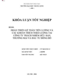 Khóa luận tốt nghiệp: Hoàn thiện kế toán tiền lương và các khoản trích theo lương tại Công ty TNHH Thương mại và Đầu tư Đông Đô