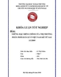 Khóa luận tốt nghiệp: Những đặc điểm chính của thị trường phân phối bán lẻ ở Việt Nam kể từ sau 1/1/2009