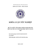 Tóm tắt Khóa luận tốt nghiệp: Phân tích hoạt động kinh doanh xuất bản phẩm tại nhà xuất bản đại học Quốc gia Hà Nội