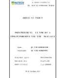 Khóa luận tốt nghiệp Quản trị marketing: Phân tích chiến lược sản phẩm của Công ty TNHH MTV sản xuất thương mại A C I