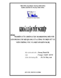 Khóa luận tốt nghiệp: Nghiên cứu chiến lược Marketing đối với sản phẩm cáp sợi quang của công ty điện tử và viễn thông VTC và một số kiến nghị