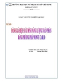 Luận văn tốt nghiệp: Đánh giá hiệu suất đỉnh năng lượng toàn phần bằng phương pháp Monte Carlo