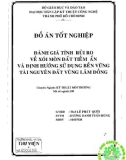 Đồ án tốt nghiệp: Đánh giá tính rủi ro về xói mòn đất tiềm ẩn và định hướng sử dụng bền vững tài nguyên đất vùng Lâm Đồng