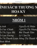 Tiểu luận: Chính sách thương mại của Hoa Kỳ đối với từng đối tác EU