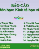 Báo cáo nhóm Kinh tế vĩ mô: Một số quan điểm về kinh tế học vĩ mô của Robert E.Lucas,JR