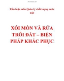 Tiểu luận môn Quản lý chất lượng nước mặt: Xói mòn và rửa trôi đất – biện pháp khắc phục