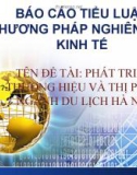 Báo cáo tiểu luận: Phương pháp nghiên cứu kinh tế