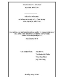 Đề tài khoa học và công nghệ cấp Đại học Đà Nẵng: Xây dựng các biện pháp phòng ngừa vi phạm pháp luật cho sinh viên Trường Cao đẳng Công nghệ trong giai đoạn hiện nay