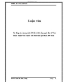 Luận văn: Tác động của chương trình 135 đối với đời sống người dân xã Vĩnh Thuận - huyện Vĩnh Thạnh - tỉnh Bình Định (giai đoạn 2006-2010)