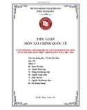 Tiểu luận tài chính quốc tế: Tỷ giá hối đoái – mối quan hệ với cán cân thanh toán quốc tế và giải pháp hoàn thiện chính sách tỷ giá ở Việt Nam