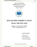 Bài tập môn Nghiệp vụ ngân hàng thương mại - Thanh toán quốc tế