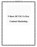 9 Bước Để Tối Ưu Hoá Content Marketing