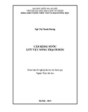 Khóa luận tốt nghiệp ' CÂN BẰNG NƯỚC LƯU VỰC SÔNG THẠCH HÃN '