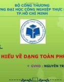 ĐỀ TÀI : TÌM HIỂU VỀ DẠNG TOÀN PHƯƠNG