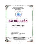 BÀI TIỂU LUẬN MÔN THỂ DỤC : BỘ MÔN CẦU LÔNG