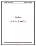 Tiểu luận: Quản lý nhóm