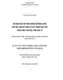 Luận văn Thạc sĩ Khoa học giáo dục: Sử dụng bài tập tình huống để rèn luyện cho học sinh kỹ năng tư duy trong dạy học phần Sinh thái học, Sinh học 12