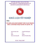 Khóa luận tốt nghiệp: Văn hóa doanh nghiệp Việt Nam trong bối cảnh hội nhập kinh tế quốc tế