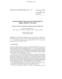 Báo cáo toán học: ' Central Limit Theorem for Functional of Jump Markov '