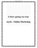 6 bước quảng cáo trực tuyến - Online Marketing