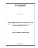 Luận án Tiến sĩ Quản trị Kinh doanh: Nghiên cứu thực chứng về ảnh hưởng của thực hành quản lý chất lượng toàn diện tại một số khách sạn từ ba sao trở lên tại Việt Nam