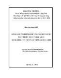 Luận văn: ĐÁNH GIÁ TÌNH HÌNH THỰC HIỆN CHIẾN LƯỢC PHÁT TRIỂN XUẤT NHẬP KHẨU HÀNG HÓA CỦA VIỆT NAM THỜI KỲ 2011 – 202