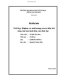 Tiểu luận môn triết học: Triết học Hêghen và ảnh hưởng của nó đến đời sống văn hóa tinh thần của thời đại