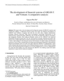 Báo cáo The development of financial systems of ASEAN-5 and Vietnam: A comparative analysis 