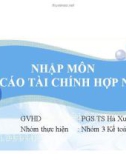 Thuyết trình: Nhập môn báo cáo tài chính hợp nhất