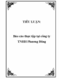 TIỂU LUẬN: Báo cáo thực tập tại công ty TNHH Phương Đông