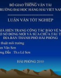 Luận văn tốt nghiệp ngành kỹ thuật môi trường