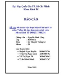 Tiểu luận: Khảo sát việc thực hiện đề tài cuối kì môn thống kê ứng dụng của sinh viên khoa kinh tế - ĐHQG TPHCM