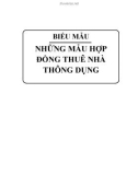 Những mẫu hợp đồng thuê nhà thông dụng